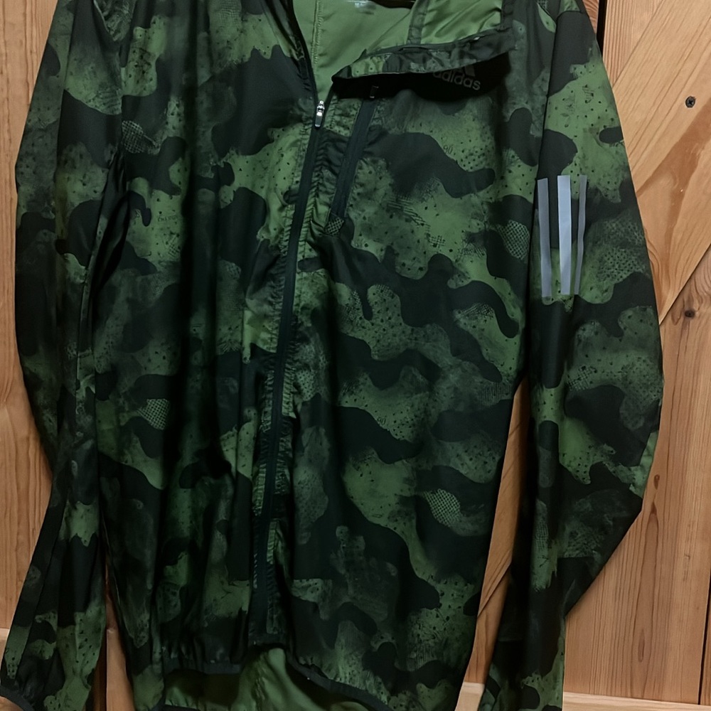 Adidas Men's Forest Camo Windbreaker